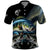 Largemouth Bass Fishing Scale Customize Name Polo Shirt Aggressive Bass Scaled Texture and Black Sporty - Wonder Print Shop