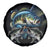 Largemouth Bass Fishing Scale Customize Name Spare Tire Cover Aggressive Bass Scaled Texture and Black Sporty - Wonder Print Shop