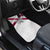 Florida State Flag Fishing Car Mats Hook and Fish Sketch Graphic in Red and White Design - Wonder Print Shop