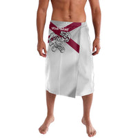 Florida State Flag Fishing Lavalava Hook and Fish Sketch Graphic in Red and White Design - Wonder Print Shop