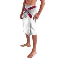 Florida State Flag Fishing Lavalava Hook and Fish Sketch Graphic in Red and White Design - Wonder Print Shop