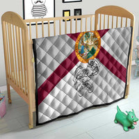 Florida State Flag Fishing Quilt Hook and Fish Sketch Graphic in Red and White Design - Wonder Print Shop