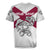 Florida State Flag Fishing Rugby Jersey Hook and Fish Sketch Graphic in Red and White Design - Wonder Print Shop