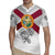 Florida State Flag Fishing Rugby Jersey Hook and Fish Sketch Graphic in Red and White Design - Wonder Print Shop