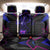 Custom Black And Purple Dragon Bowling Back Car Seat Cover Magic Orb Graphic on Geometric Black Background Design - Wonder Print Shop