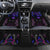 Custom Black And Purple Dragon Bowling Car Mats Magic Orb Graphic on Geometric Black Background Design - Wonder Print Shop