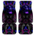 Custom Black And Purple Dragon Bowling Car Mats Magic Orb Graphic on Geometric Black Background Design - Wonder Print Shop