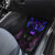 Custom Black And Purple Dragon Bowling Car Mats Magic Orb Graphic on Geometric Black Background Design - Wonder Print Shop