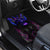 Custom Black And Purple Dragon Bowling Car Mats Magic Orb Graphic on Geometric Black Background Design - Wonder Print Shop
