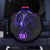 Custom Black And Purple Dragon Bowling Spare Tire Cover Magic Orb Graphic on Geometric Black Background Design - Wonder Print Shop