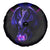 Custom Black And Purple Dragon Bowling Spare Tire Cover Magic Orb Graphic on Geometric Black Background Design - Wonder Print Shop
