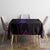 Custom Black And Purple Dragon Bowling Tablecloth Magic Orb Graphic on Geometric Black Background Design - Wonder Print Shop