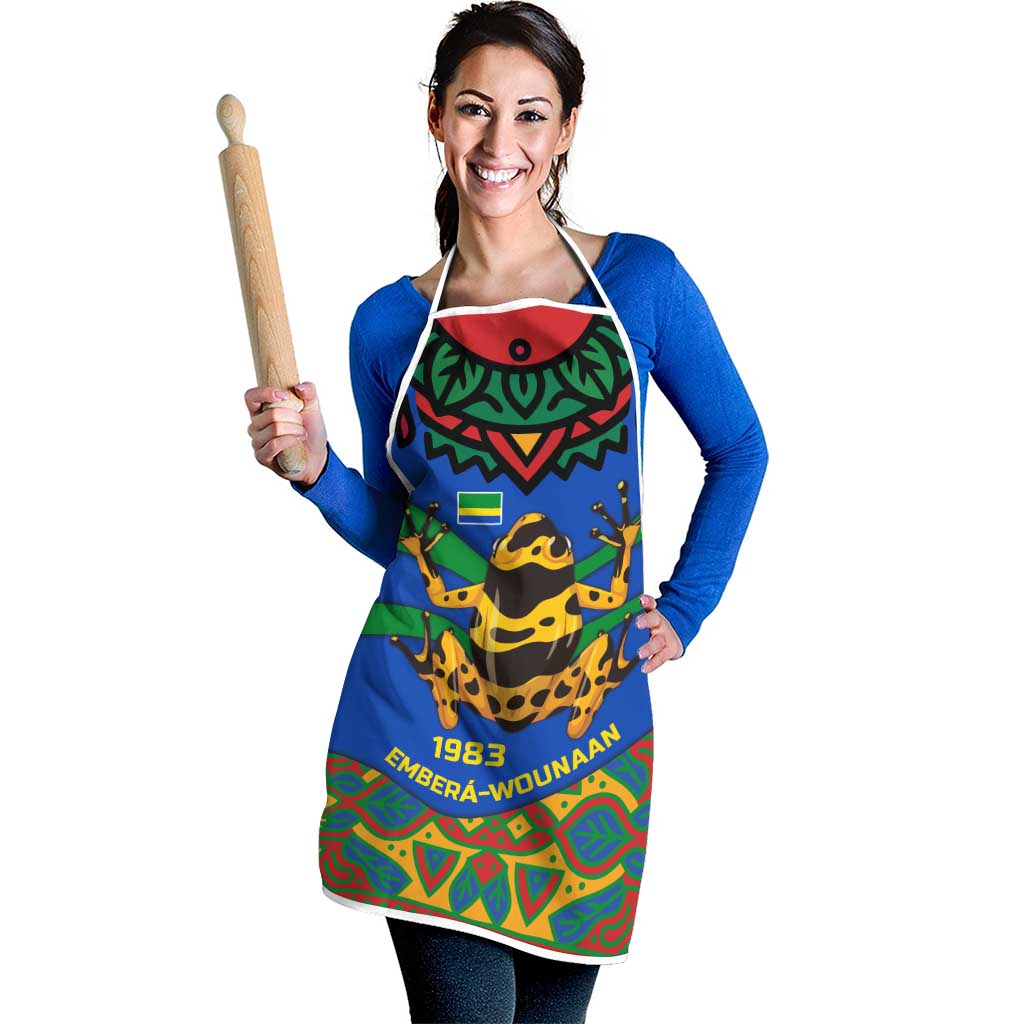 Indigenous Regions of Panama Embera-Wounaan Apron Frog Graphic and Indigenous Pattern Guardians of the Forest - Wonder Print Shop