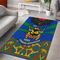 Indigenous Regions of Panama Embera-Wounaan Area Rug Frog Graphic and Indigenous Pattern Guardians of the Forest - Wonder Print Shop