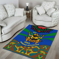Indigenous Regions of Panama Embera-Wounaan Area Rug Frog Graphic and Indigenous Pattern Guardians of the Forest - Wonder Print Shop