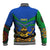 Indigenous Regions of Panama Embera-Wounaan Baseball Jacket Frog Graphic and Indigenous Pattern Guardians of the Forest - Wonder Print Shop