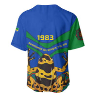 Indigenous Regions of Panama Embera-Wounaan Baseball Jersey Frog Graphic and Indigenous Pattern Guardians of the Forest - Wonder Print Shop