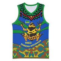 Indigenous Regions of Panama Embera-Wounaan Basketball Jersey Frog Graphic and Indigenous Pattern Guardians of the Forest - Wonder Print Shop