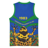 Indigenous Regions of Panama Embera-Wounaan Basketball Jersey Frog Graphic and Indigenous Pattern Guardians of the Forest - Wonder Print Shop