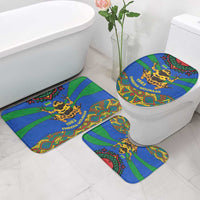 Indigenous Regions of Panama Embera-Wounaan Bathroom Set Frog Graphic and Indigenous Pattern Guardians of the Forest - Wonder Print Shop