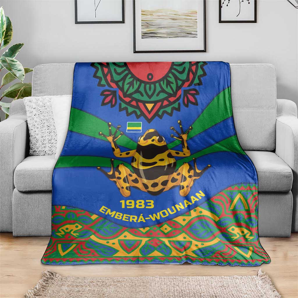 Indigenous Regions of Panama Embera-Wounaan Blanket Frog Graphic and Indigenous Pattern Guardians of the Forest - Wonder Print Shop