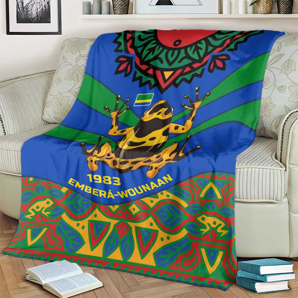 Indigenous Regions of Panama Embera-Wounaan Blanket Frog Graphic and Indigenous Pattern Guardians of the Forest - Wonder Print Shop