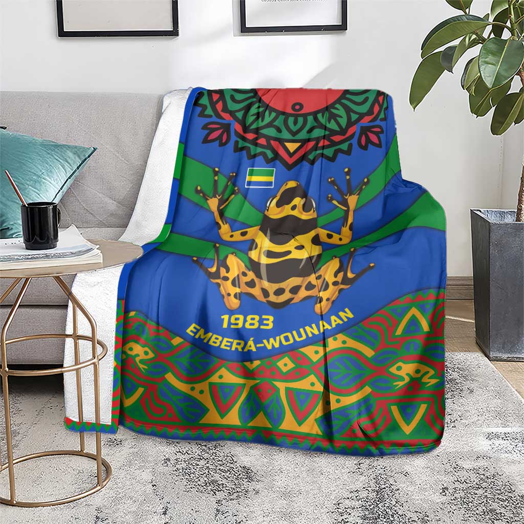 Indigenous Regions of Panama Embera-Wounaan Blanket Frog Graphic and Indigenous Pattern Guardians of the Forest - Wonder Print Shop