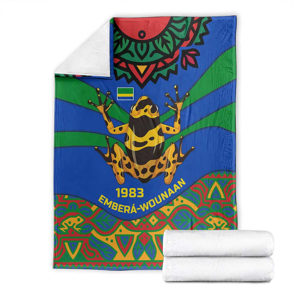 Indigenous Regions of Panama Embera-Wounaan Blanket Frog Graphic and Indigenous Pattern Guardians of the Forest - Wonder Print Shop