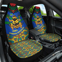 Indigenous Regions of Panama Embera-Wounaan Car Seat Cover Frog Graphic and Indigenous Pattern Guardians of the Forest - Wonder Print Shop