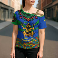 Indigenous Regions of Panama Embera-Wounaan Cross Shoulder Shirt Frog Graphic and Indigenous Pattern Guardians of the Forest - Wonder Print Shop