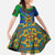 Indigenous Regions of Panama Embera-Wounaan Family Matching Long Sleeve Bodycon Dress and Hawaiian Shirt Frog Graphic and Indigenous Pattern Guardians of the Forest - Wonder Print Shop