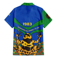 Indigenous Regions of Panama Embera-Wounaan Family Matching Mermaid Dress and Hawaiian Shirt Frog Graphic and Indigenous Pattern Guardians of the Forest - Wonder Print Shop