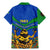 Indigenous Regions of Panama Embera-Wounaan Family Matching Mermaid Dress and Hawaiian Shirt Frog Graphic and Indigenous Pattern Guardians of the Forest - Wonder Print Shop