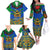 Indigenous Regions of Panama Embera-Wounaan Family Matching Off The Shoulder Long Sleeve Dress and Hawaiian Shirt Frog Graphic and Indigenous Pattern Guardians of the Forest - Wonder Print Shop