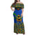 Indigenous Regions of Panama Embera-Wounaan Family Matching Off Shoulder Maxi Dress and Hawaiian Shirt Frog Graphic and Indigenous Pattern Guardians of the Forest - Wonder Print Shop
