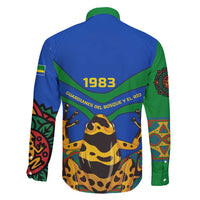 Indigenous Regions of Panama Embera-Wounaan Family Matching Puletasi and Hawaiian Shirt Frog Graphic and Indigenous Pattern Guardians of the Forest - Wonder Print Shop