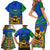 Indigenous Regions of Panama Embera-Wounaan Family Matching Short Sleeve Bodycon Dress and Hawaiian Shirt Frog Graphic and Indigenous Pattern Guardians of the Forest - Wonder Print Shop