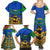 Indigenous Regions of Panama Embera-Wounaan Family Matching Summer Maxi Dress and Hawaiian Shirt Frog Graphic and Indigenous Pattern Guardians of the Forest - Wonder Print Shop