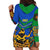Indigenous Regions of Panama Embera-Wounaan Hoodie Dress Frog Graphic and Indigenous Pattern Guardians of the Forest - Wonder Print Shop