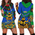 Indigenous Regions of Panama Embera-Wounaan Hoodie Dress Frog Graphic and Indigenous Pattern Guardians of the Forest - Wonder Print Shop