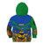 Indigenous Regions of Panama Embera-Wounaan Kid Hoodie Frog Graphic and Indigenous Pattern Guardians of the Forest - Wonder Print Shop