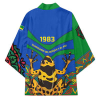 Indigenous Regions of Panama Embera-Wounaan Kimono Frog Graphic and Indigenous Pattern Guardians of the Forest - Wonder Print Shop