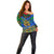 Indigenous Regions of Panama Embera-Wounaan Off Shoulder Sweater Frog Graphic and Indigenous Pattern Guardians of the Forest - Wonder Print Shop