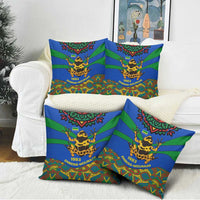 Indigenous Regions of Panama Embera-Wounaan Pillow Cover Frog Graphic and Indigenous Pattern Guardians of the Forest - Wonder Print Shop