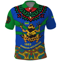 Indigenous Regions of Panama Embera-Wounaan Polo Shirt Frog Graphic and Indigenous Pattern Guardians of the Forest - Wonder Print Shop