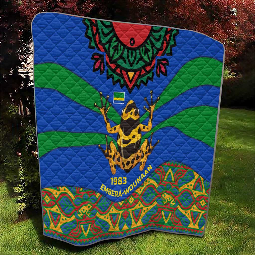 Indigenous Regions of Panama Embera-Wounaan Quilt Frog Graphic and Indigenous Pattern Guardians of the Forest - Wonder Print Shop