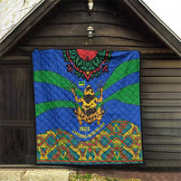 Indigenous Regions of Panama Embera-Wounaan Quilt Frog Graphic and Indigenous Pattern Guardians of the Forest - Wonder Print Shop
