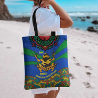 Indigenous Regions of Panama Embera-Wounaan Tote Bag Frog Graphic and Indigenous Pattern Guardians of the Forest - Wonder Print Shop