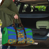 Indigenous Regions of Panama Embera-Wounaan Travel Bag Frog Graphic and Indigenous Pattern Guardians of the Forest - Wonder Print Shop