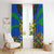 Indigenous Regions of Panama Embera-Wounaan Window Curtain Frog Graphic and Indigenous Pattern Guardians of the Forest - Wonder Print Shop
